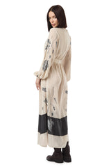 PRINTED LONG SLEEVE DRESS
