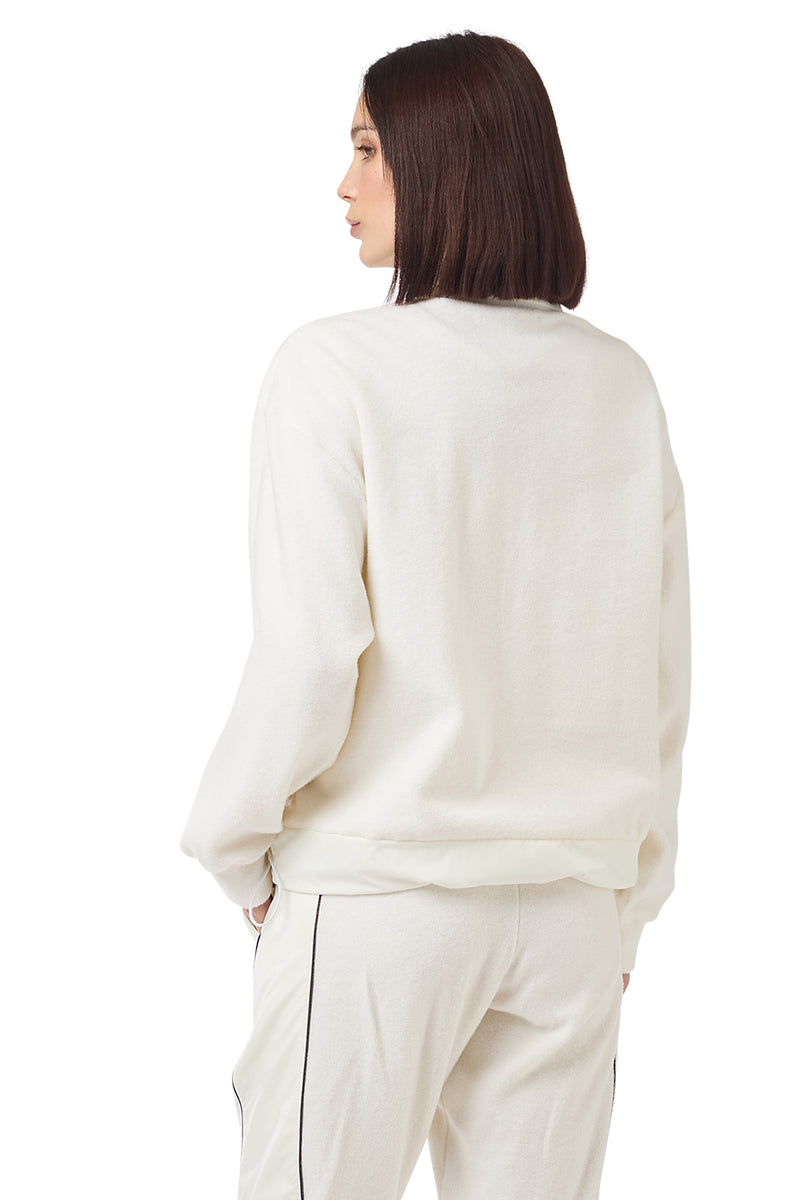 HIGH NECK SWEATSHIRT WITH INSERTS
