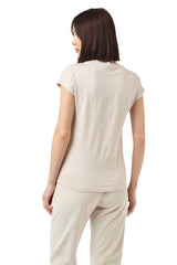 CREW NECK T-SHIRT WITH GROOVE