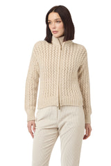 MAGLIA FULL ZIP ALPACA LANA