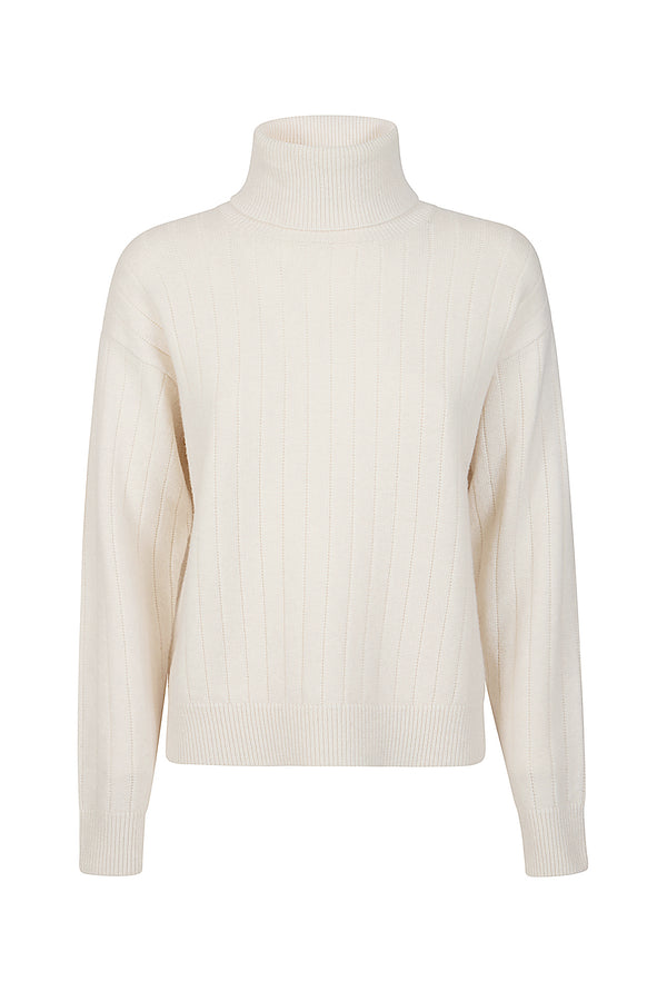 RIBBED TURTLENECK SWEATER