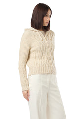 MAGLIA FULL ZIP LANA CASHMERE ALPACA