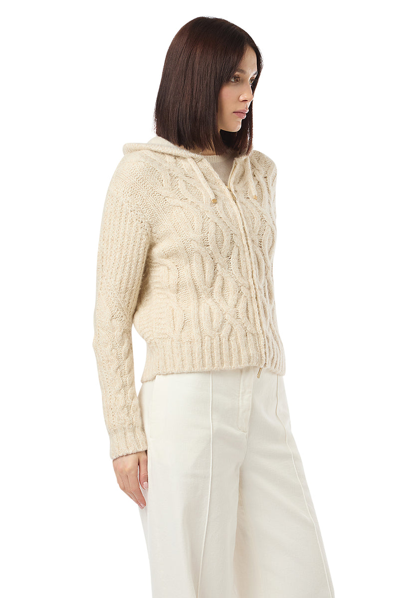 MAGLIA FULL ZIP LANA CASHMERE ALPACA