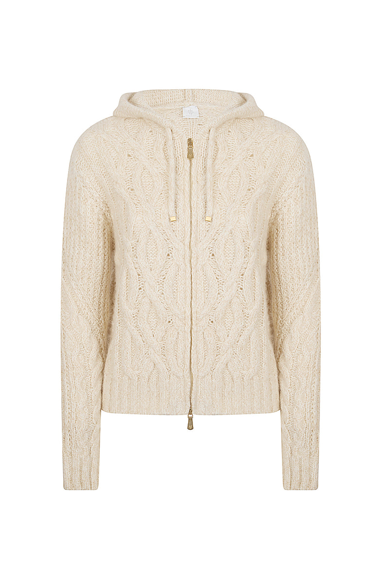 MAGLIA FULL ZIP LANA CASHMERE ALPACA