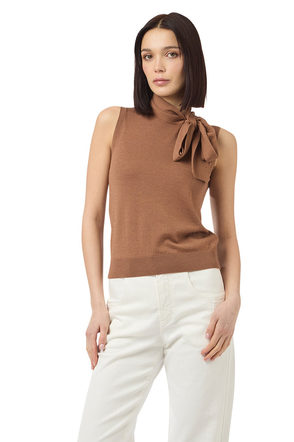 MAGLIA SMANICATA LANA SETA