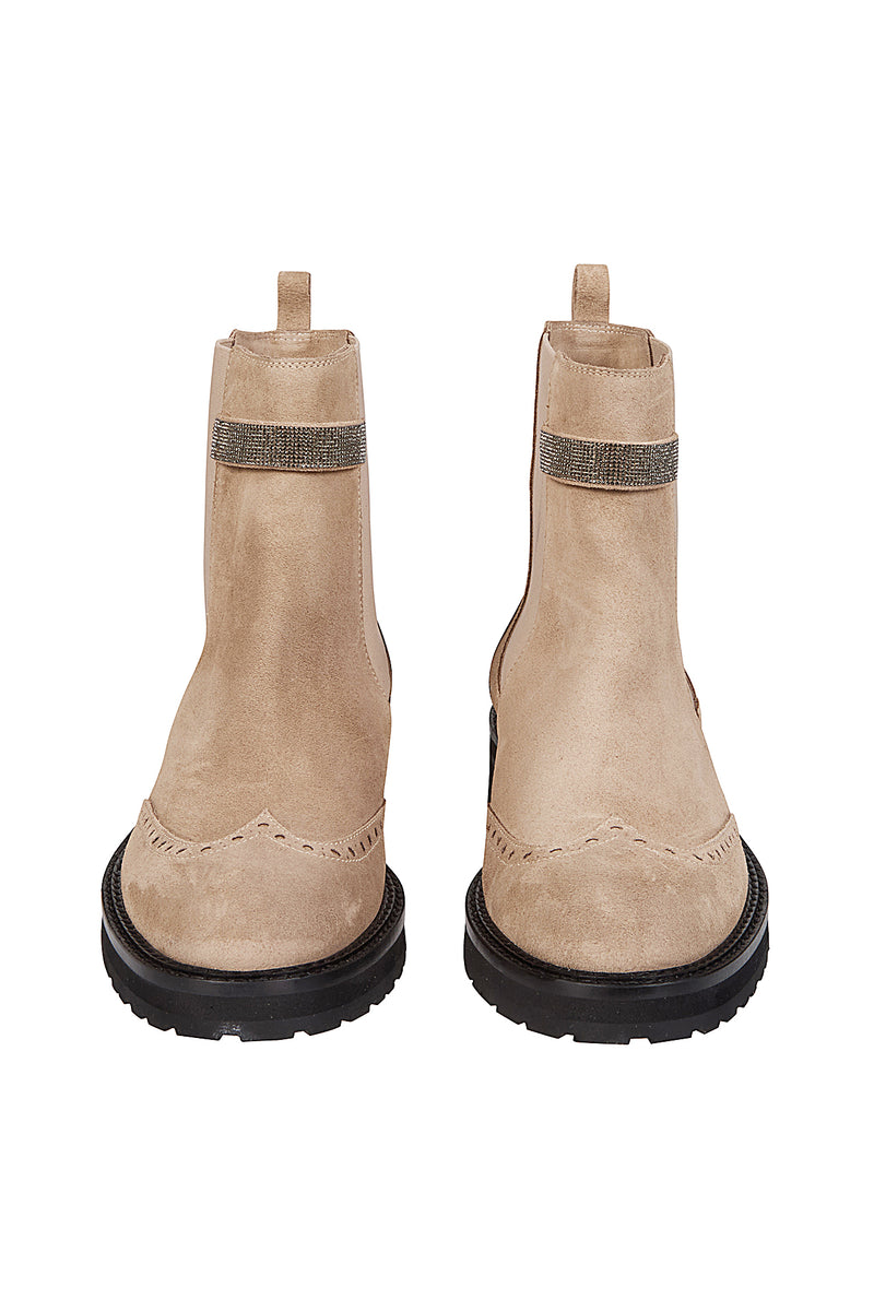 STIVALETTO CAMOSCIO VITELLO