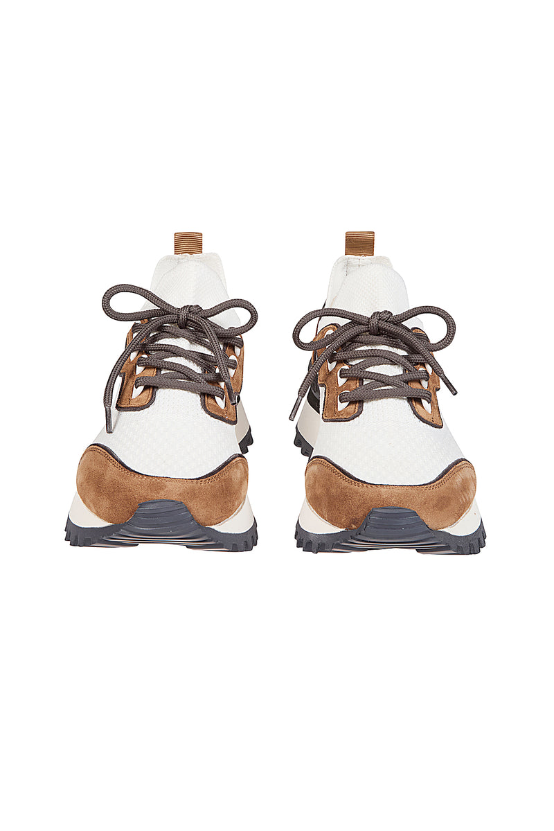 SNEAKERS MAGLIA E PELLE