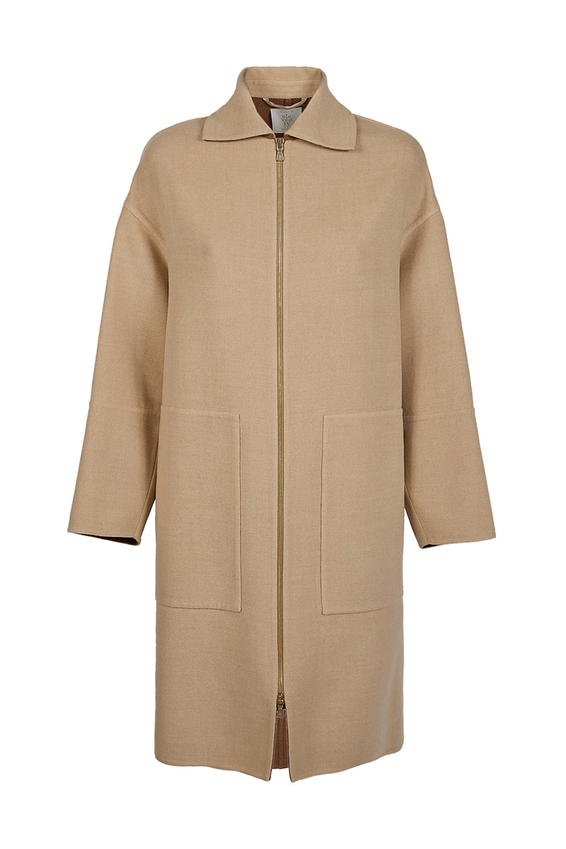 LONG ZIP COAT