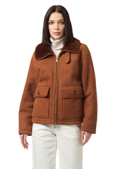 GIUBBINO IN PELLE SHEARLING AGNELLO