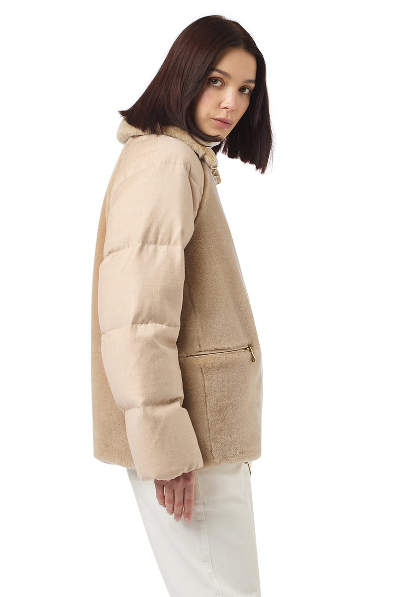 BOMBER IN SHEARLING SHEARLING + LANA