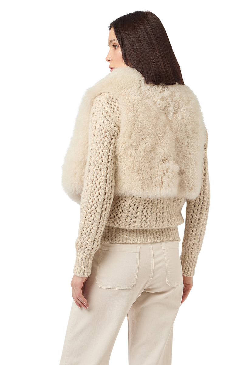 GILET ALPACA CON INTERNO IN MAGLIA