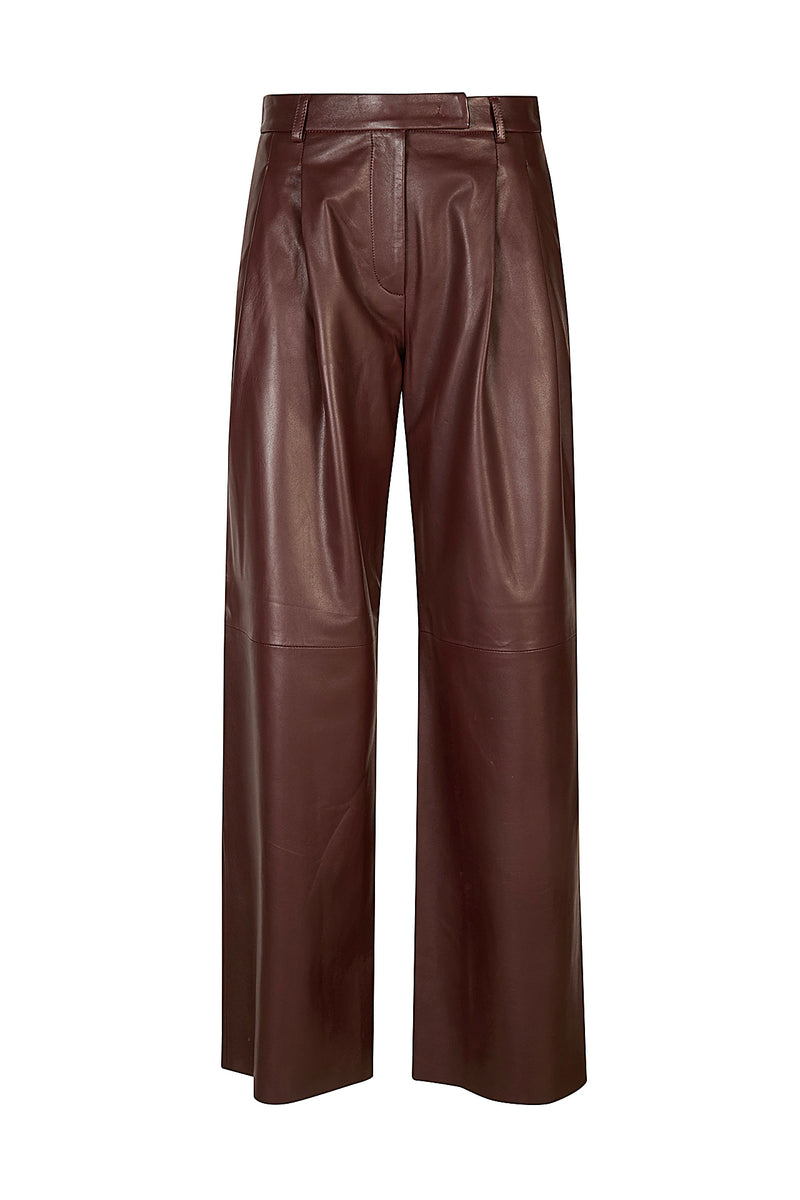 PANTALONE IN PELLE NAPPA