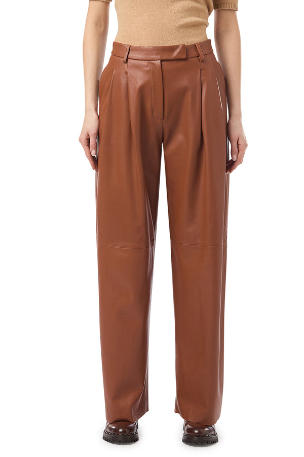 PANTALONE IN PELLE NAPPA