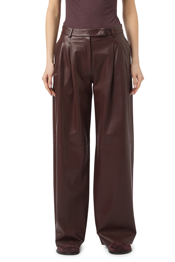 PANTALONE IN PELLE NAPPA