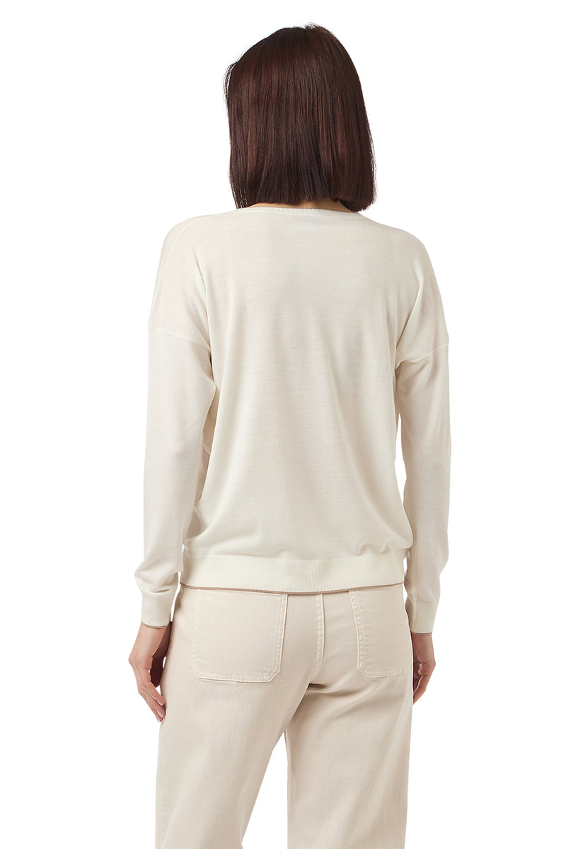 TIPPING V-NECK SWEATER