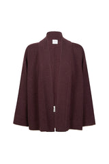 KIMONO IN MAGLIA CASHMERE CON TIPPING
