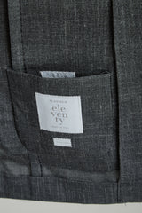 SINGLE-BREASTED WOOL, SILK, LINEN SUIT