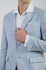 SINGLE-BREASTED LINEN SUIT