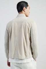 GIUBBINO SUEDE E MAGLIA