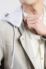 GIUBBINO SUEDE E JERSEY