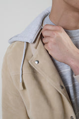 GIUBBINO SUEDE E JERSEY