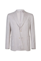 SINGLE-BREASTED CASHMERE SILK LINEN JACKET