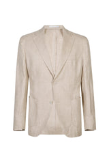 SINGLE-BREASTED LINEN CASHMERE SILK JACKET