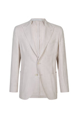 SINGLE-BREASTED LINEN, WOOL AND SILK JACKET