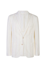 SINGLE-BREASTED COTTON LINEN JACKET