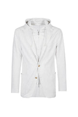 GIACCA CON PETTORINA COTONE LINO PUNTO COSTA INGLESE