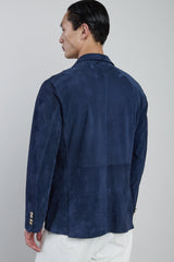 DOUBLE-BREASTED SUEDE JACKET