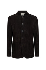 GIACCA MONOPETTO SUEDE RESINATO