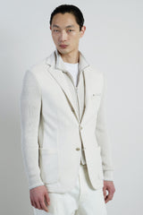 GIACCA CON PETTORINA COTONE LINO