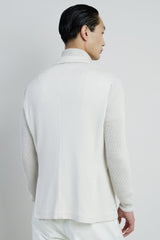 GIACCA CON PETTORINA COTONE LINO