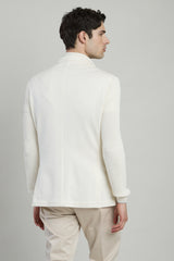 GIACCA CON PETTORINA COTONE LINO