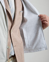 GILET REVERSIBILE COTONE LINO E LANA NYLON