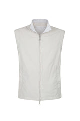 GILET REVERSIBILE COTONE LINO E LANA NYLON