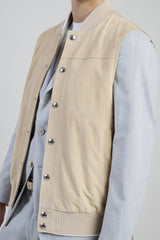 GILET SUEDE