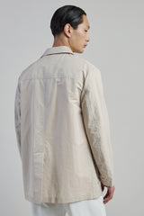 COTTON AND SILK PARKA