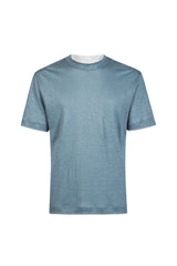 T-SHIRT GIROCOLLO LINO