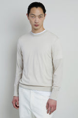 CREW NECK SWEATER 14 MICRON WOOL