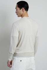 CREW NECK SWEATER 14 MICRON WOOL
