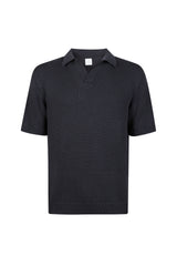 COTTON SILK KNITTED POLO
