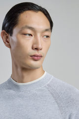 CREW NECK COTTON SWEATER