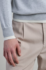 CREW NECK COTTON SWEATER