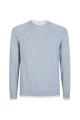 CREW NECK COTTON SWEATER
