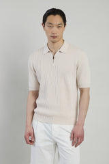 HALF-ZIP COTTON CASHMERE SWEATER