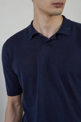 POLO IN MAGLIA LINO E COTONE