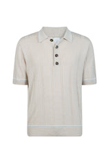 POLO IN MAGLIA LINO E COTONE