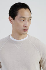 MAGLIA GIROCOLLO LINO E COTONE